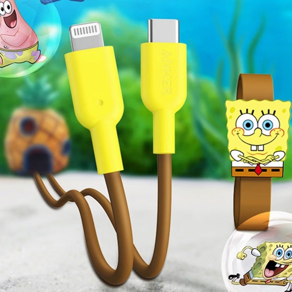 Store SpongeBob iPhone charger